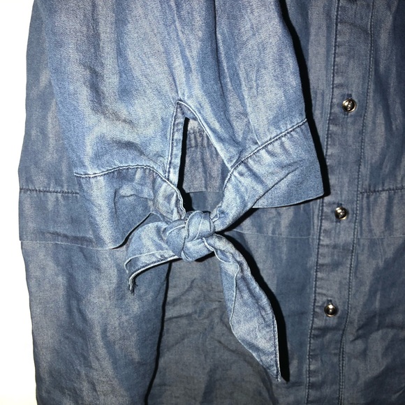 Denim button down top - Picture 3 of 5